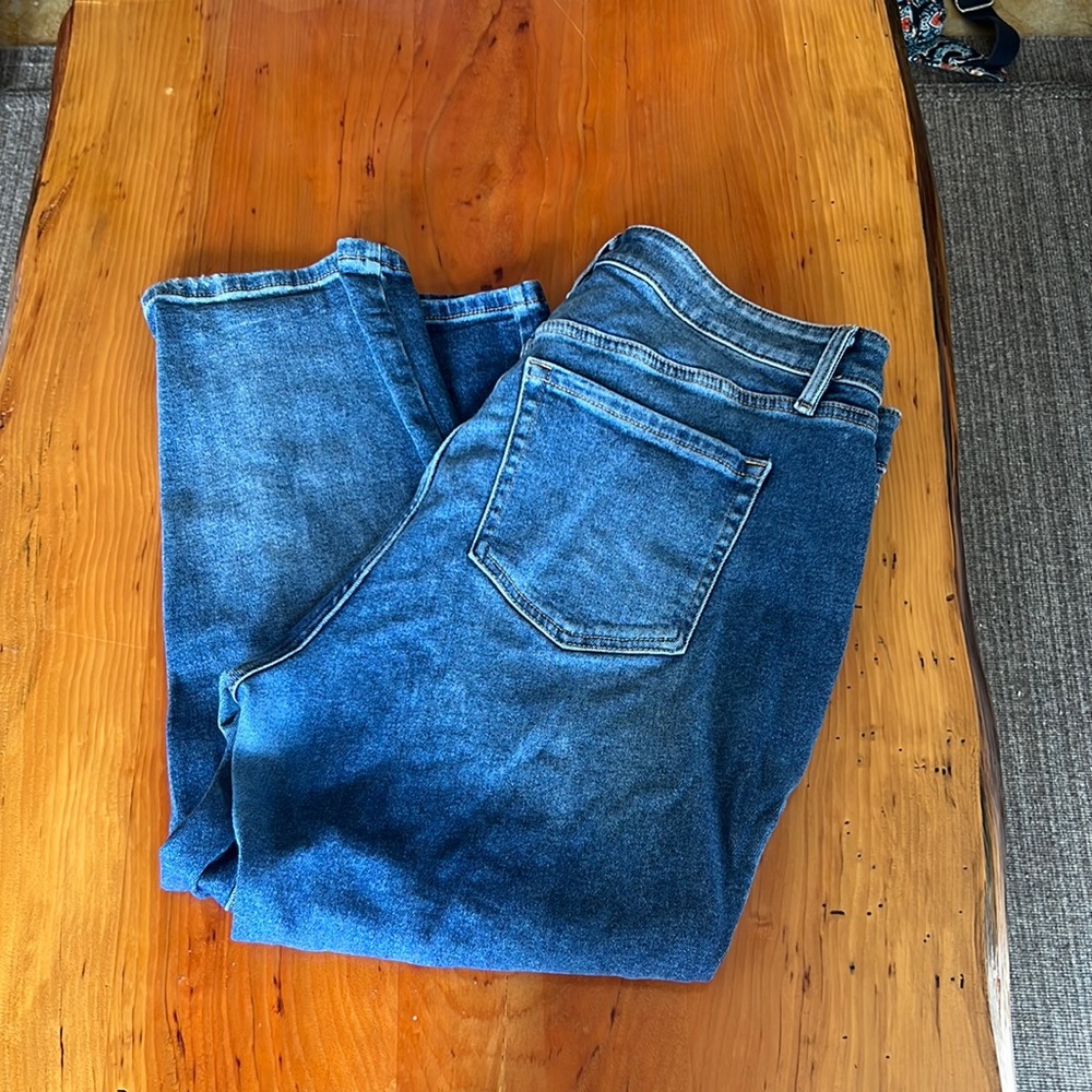 Lane Bryant high rise essential stretch straight crop size 16